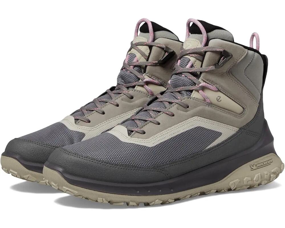 ECCO Womens Ultra Terrain Mid Warm Hiking Boots EU 37 US 6-6.5 Grey WP NIB